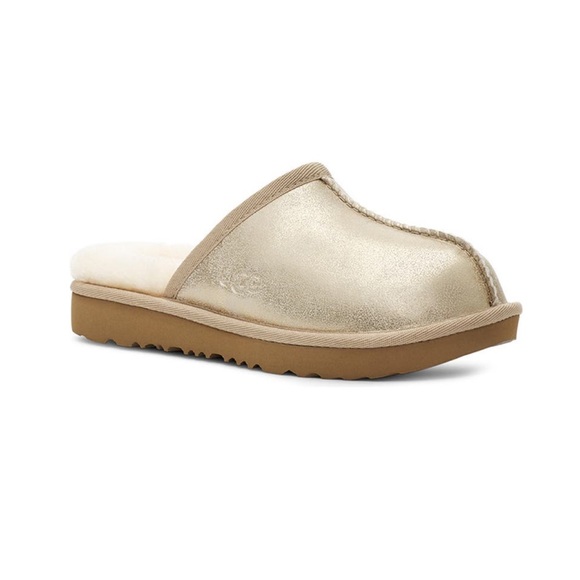 UGG Other - UGG Kids' Keegan Metallic UGGplush Faux Fur Lined Slipper - New In Box